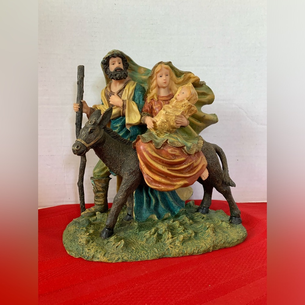 HOME INTERIORS The Holy Family Figurine #11122-01 Vintage Retired